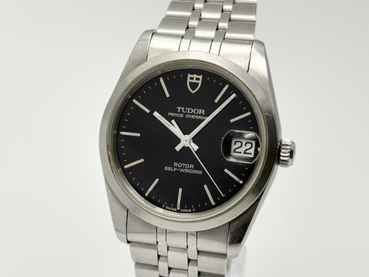 TUDOR Prince Date 74000N B709841 Black Dial Automatic Men's Watch