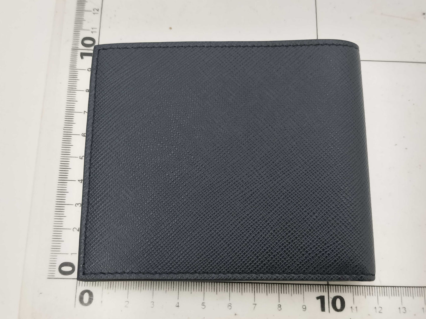 PRADA SAFFIANO BICOLO Bifold Wallet in Navy Blue 2MO513