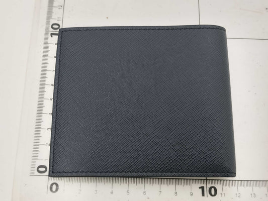 PRADA SAFFIANO BICOLO Bifold Wallet in Navy Blue 2MO513