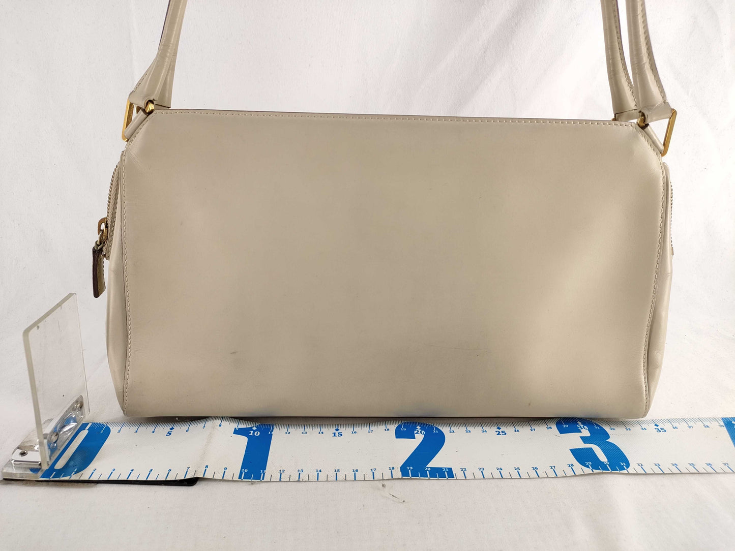 PRADA Leather Logo Handbag Shoulder Bag Handbag