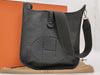 HERMES Evelyn G Stamp Black G Hardware Shoulder Bag