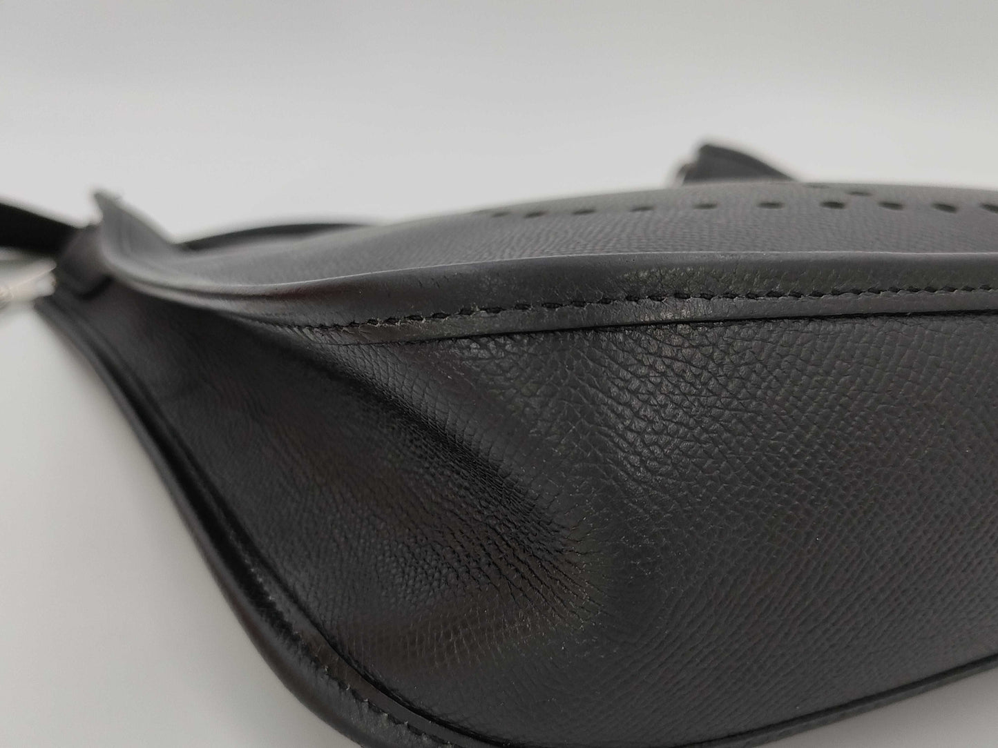 HERMES Evelyn PM Black Shoulder Bag with G Hardware and L Stamp