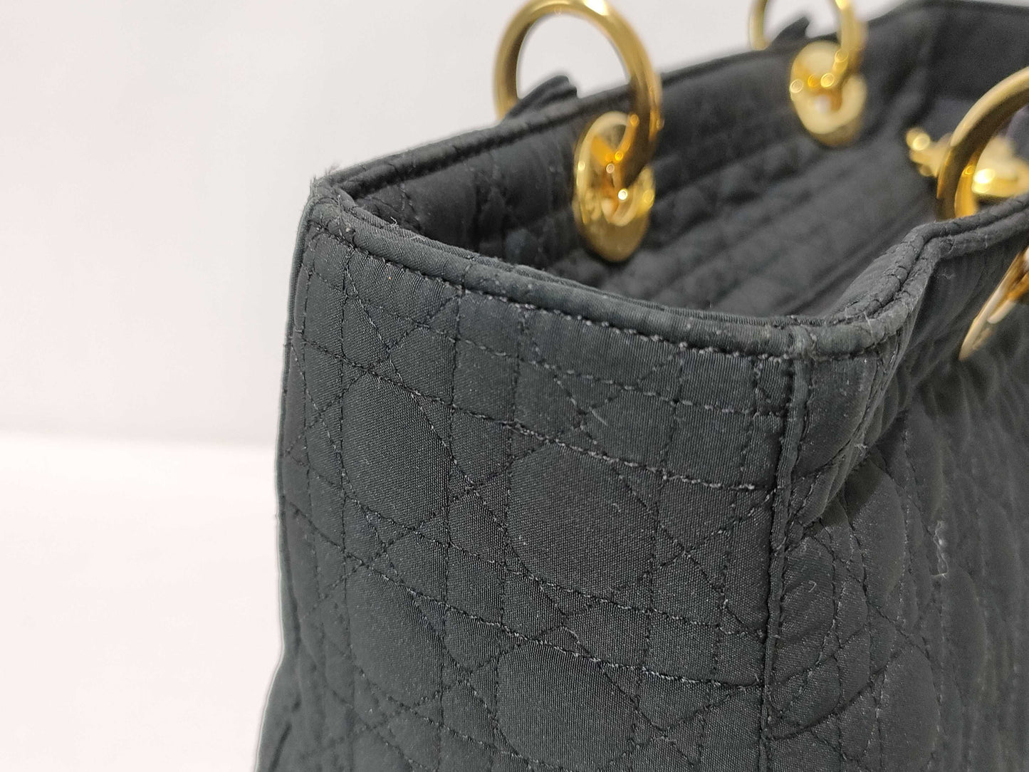 Dior Lady Dior Cannage Nylon Handbag