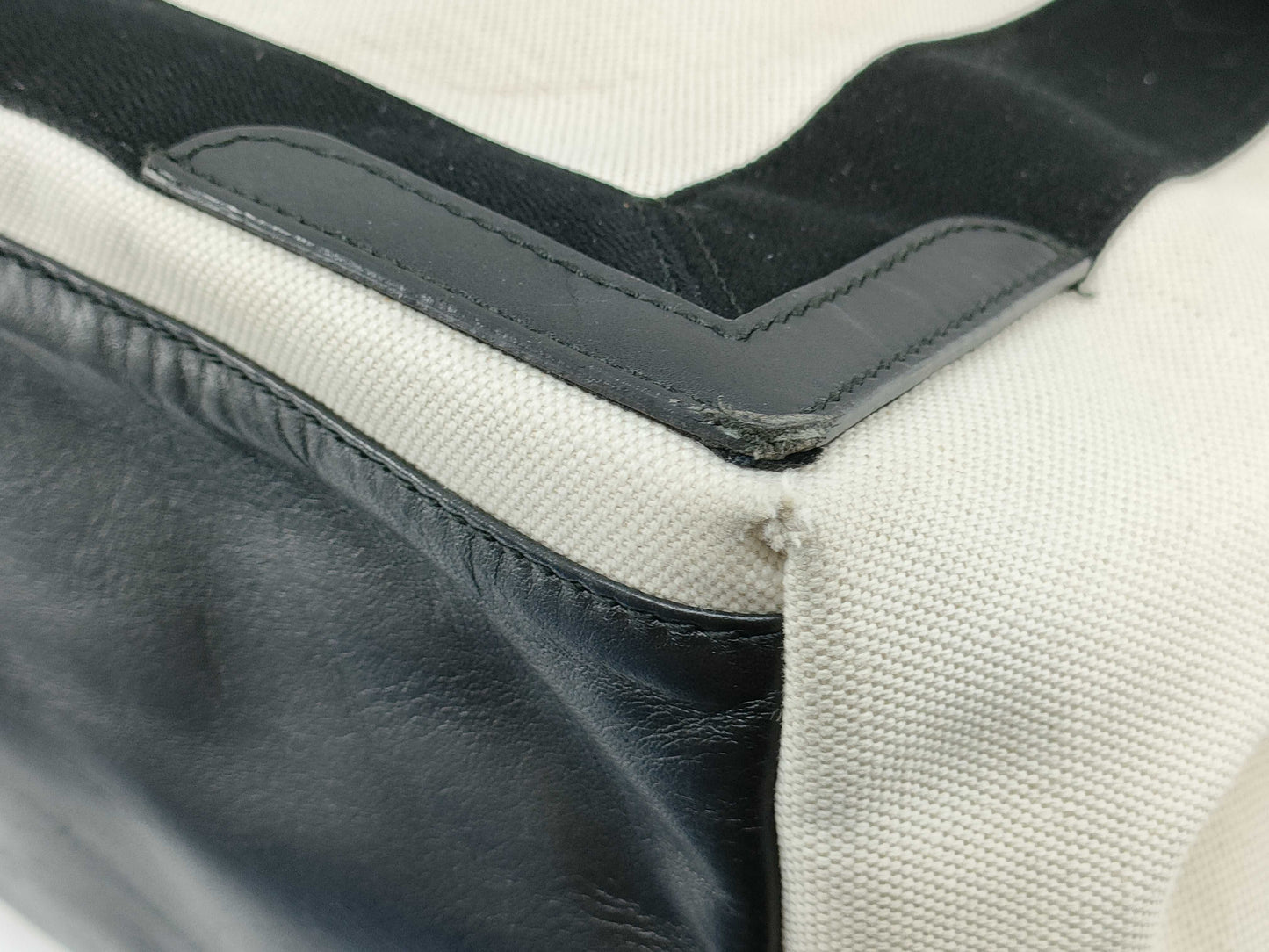 BALENCIAGA Navy Cabas Tote Bag