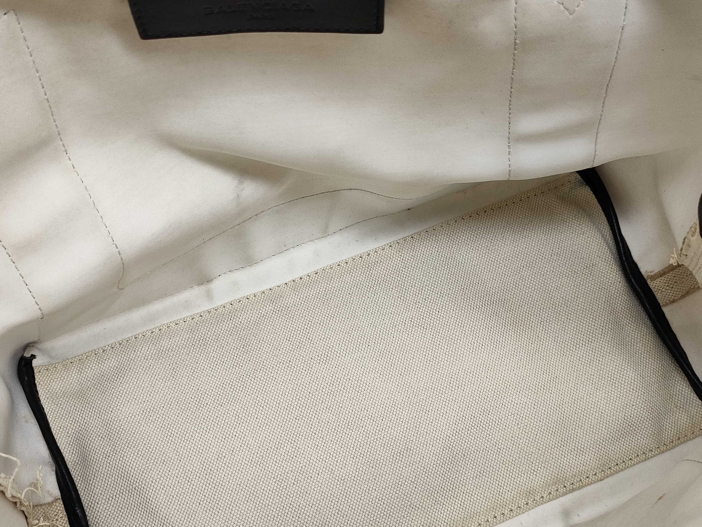 BALENCIAGA Navy Cabas Tote Bag