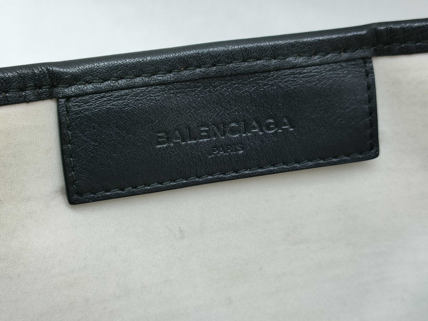 BALENCIAGA Navy Cabas Tote Bag