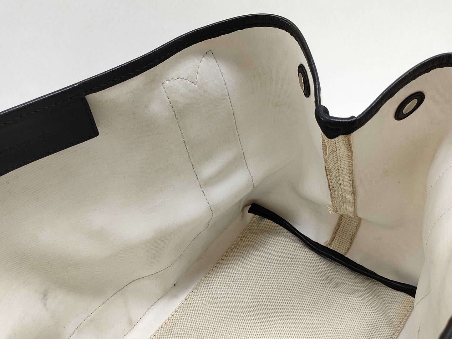 BALENCIAGA Navy Cabas Tote Bag
