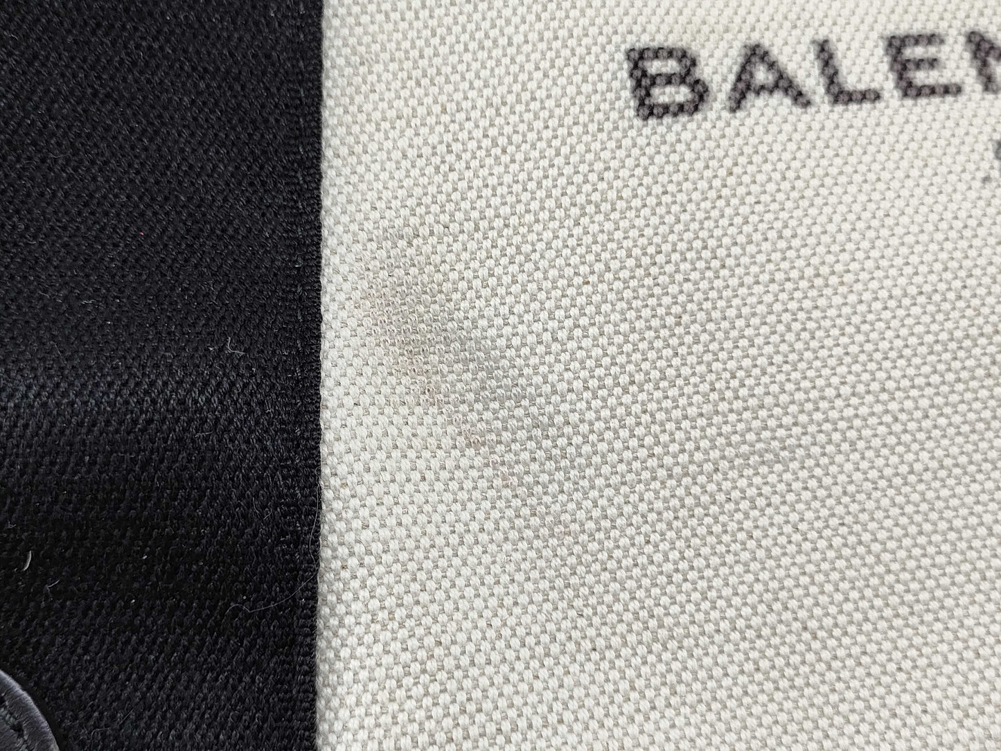BALENCIAGA Navy Cabas Tote Bag