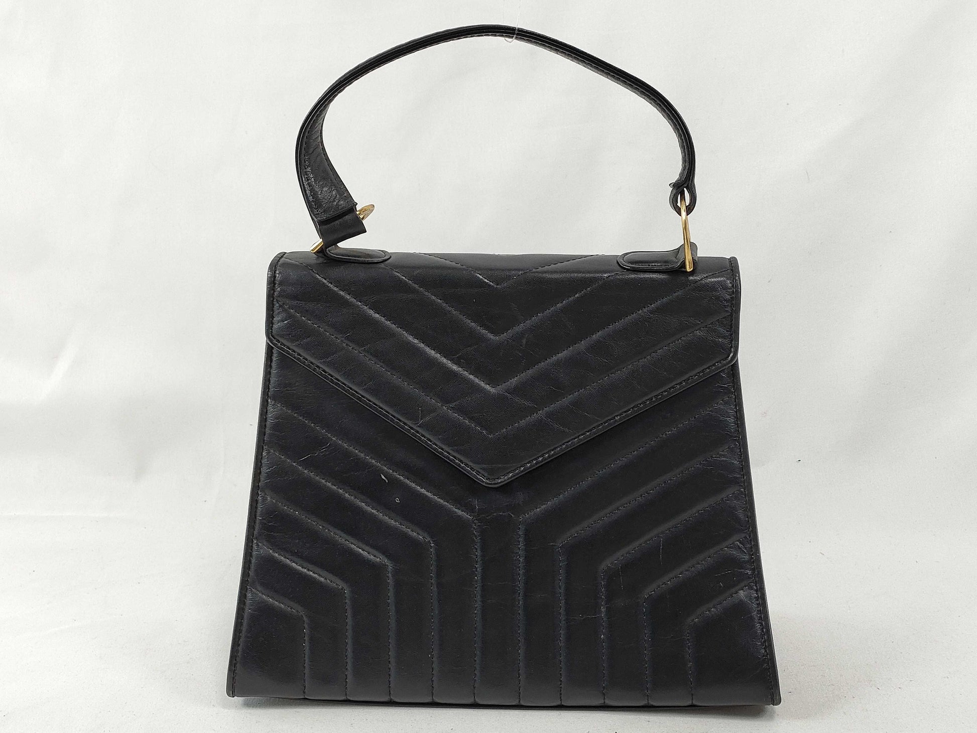 Yves Saint Laurent Quilted Top Handle Handbag
