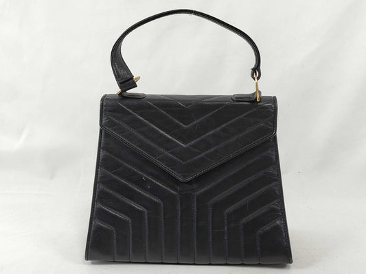 Yves Saint Laurent Quilted Top Handle Handbag