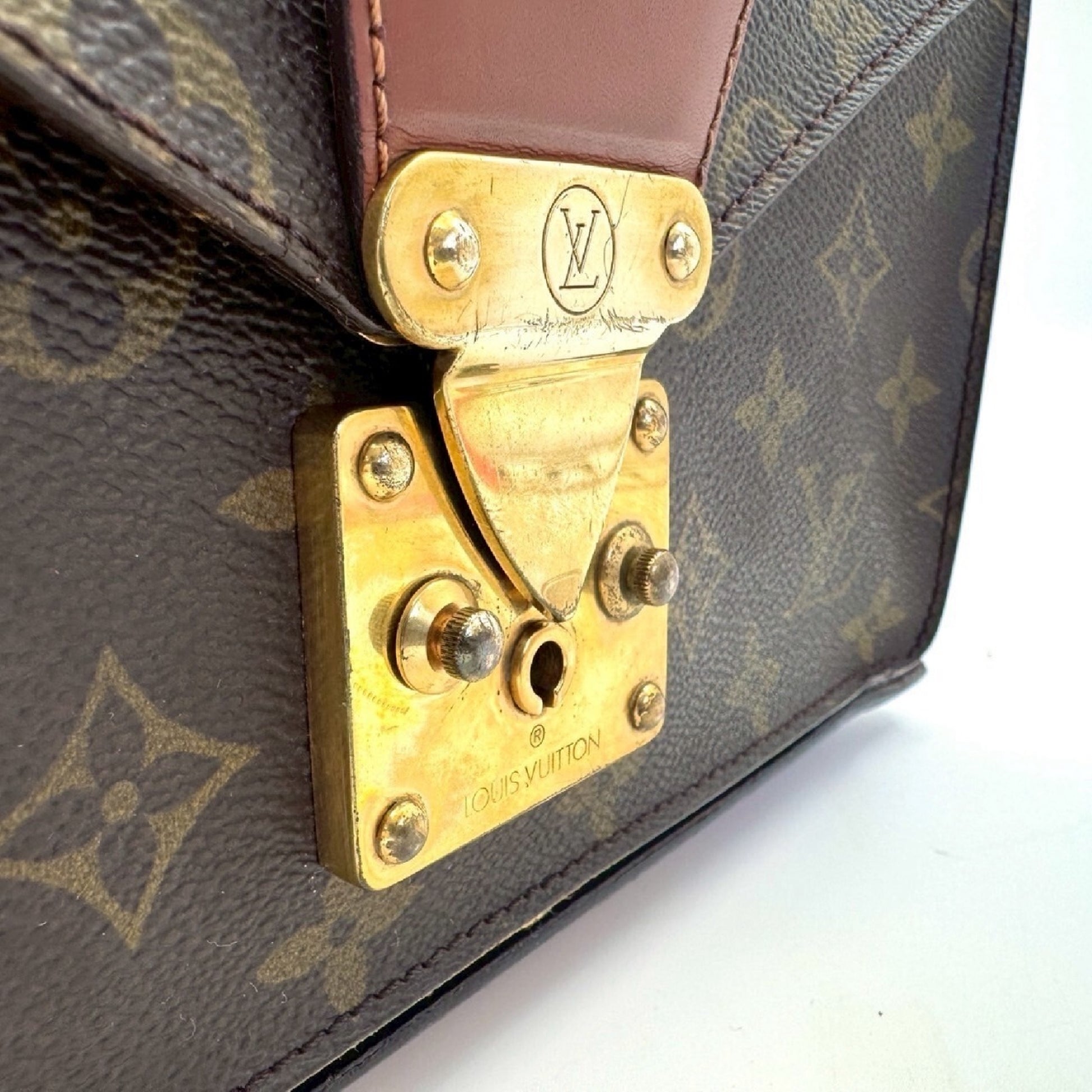 LOUIS VUITTON Monogram Monceau 28 Handbag