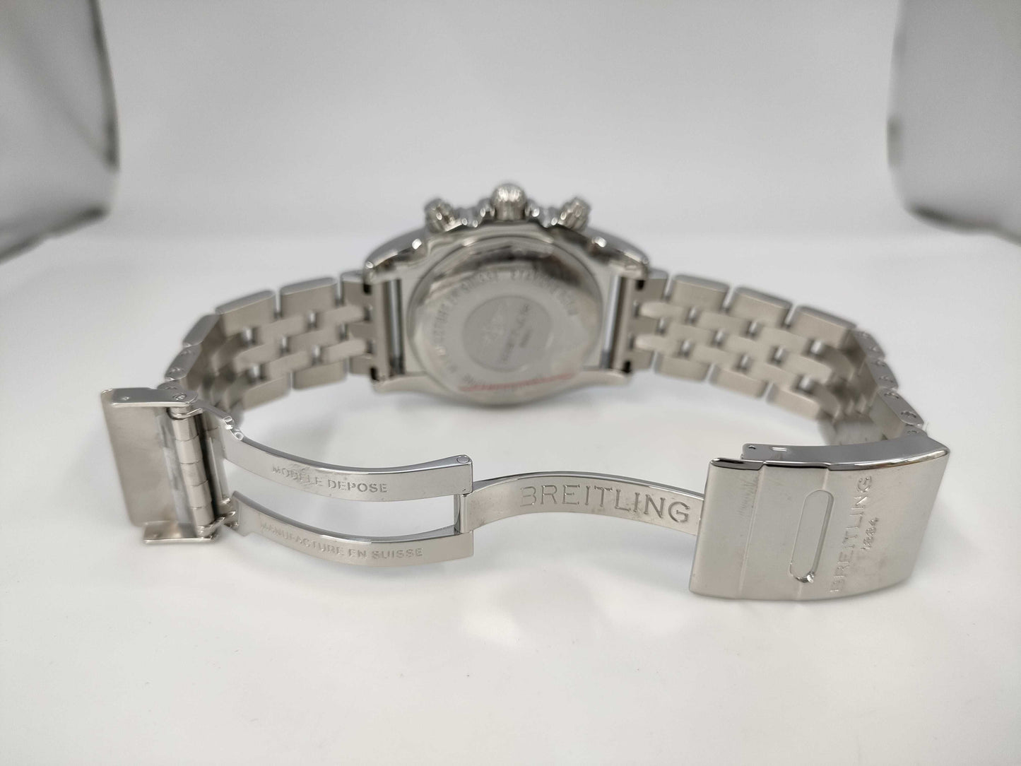 BREITLING BREITLING SS AT Chronomat 44 AB011511 Black Dial Chronograph Date Men's Watch