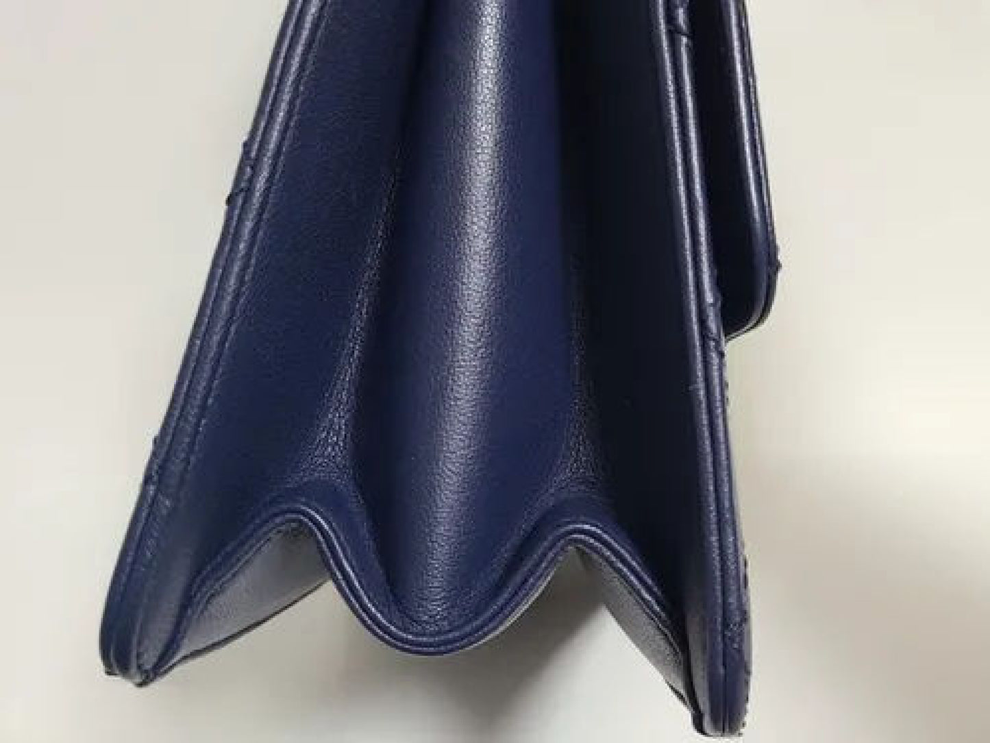 CHANEL Matelasse Navy Shoulder Bag