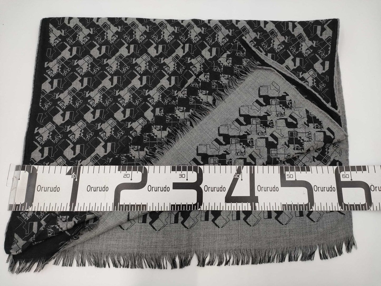 (10462_0091) HERMES Cashmere Silk Stole Other Apparel