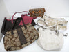 (10463_0072) COACH COACH 5-Point Mountain Signature PVC Canvas Leather Shoulder Hand Tote Bag Tote Bag