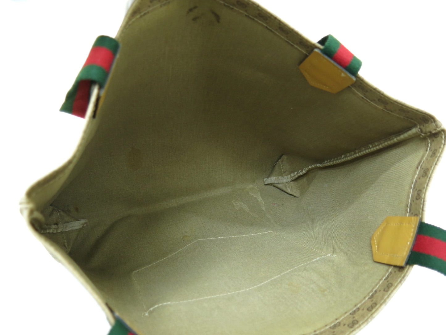 (10463_0053) GUCCI GUCCI Gucci GG Canvas Calf Sherry Tote Hand Business Bag 3-Point Mount Tote Bag