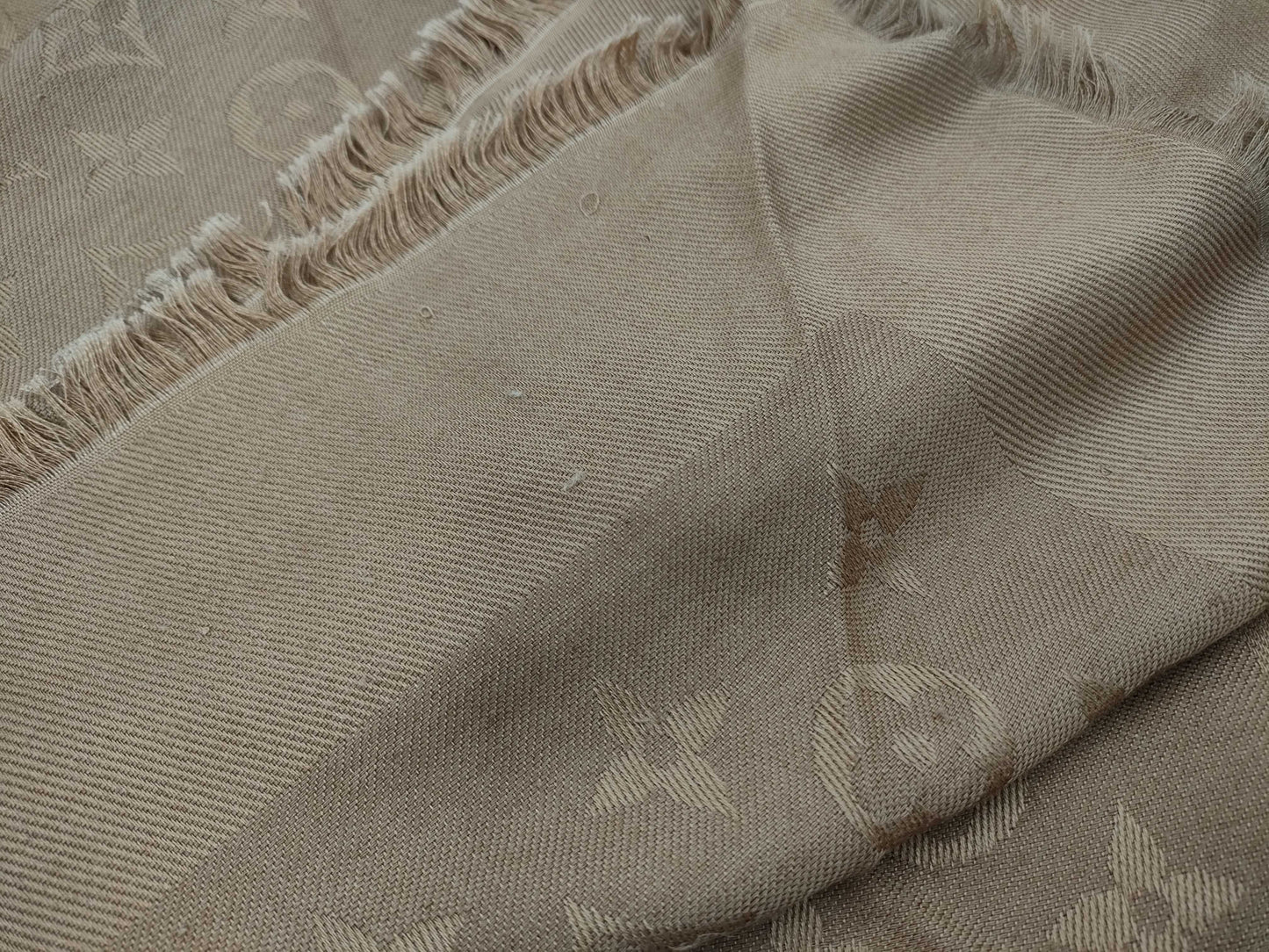 (10462_0024) LOUIS VUITTON M71339 Shawl Stole Monogram Silk x Wool Other Apparel