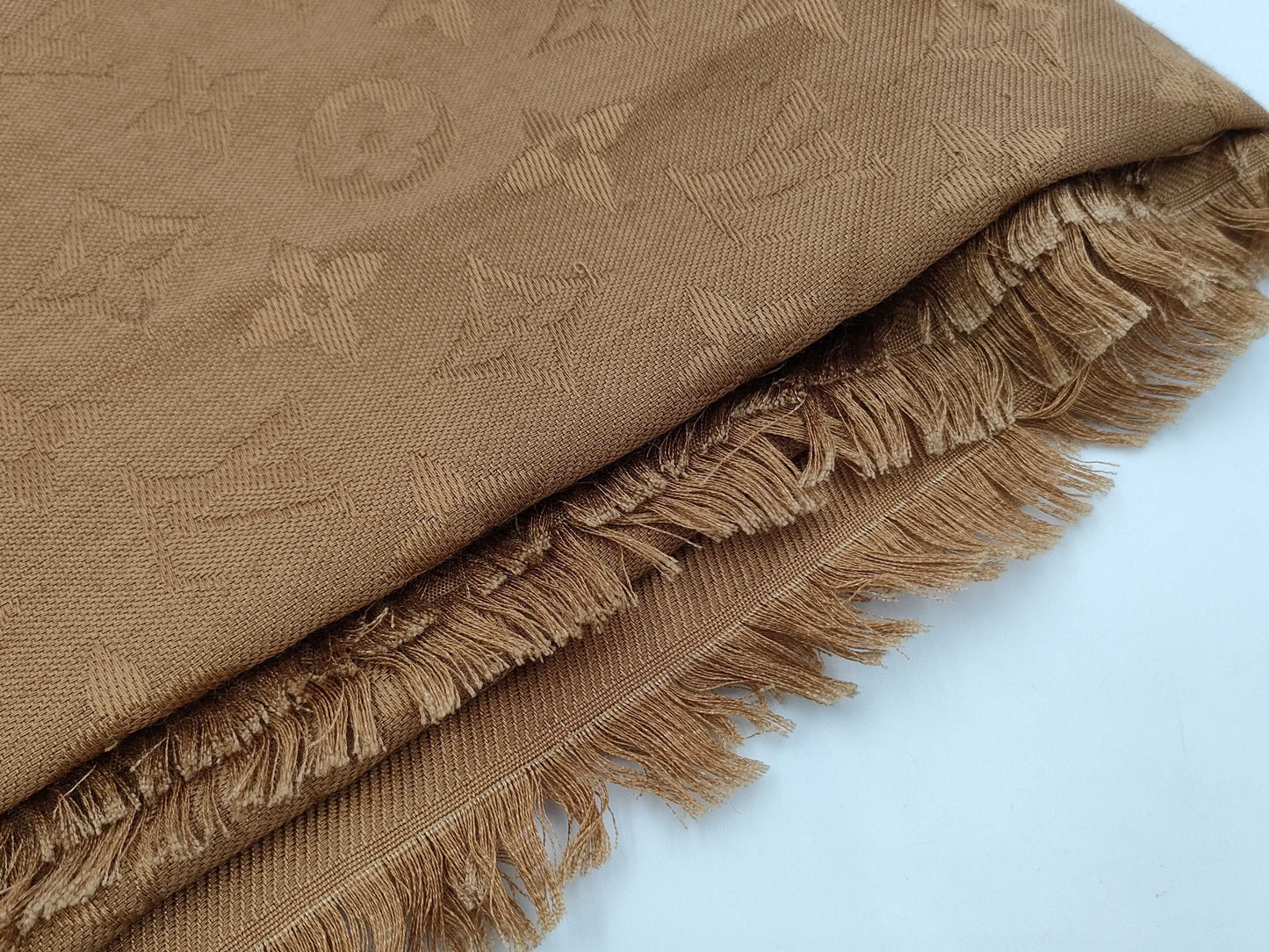 (10462_0024) LOUIS VUITTON M71339 Shawl Stole Monogram Silk x Wool Other Apparel