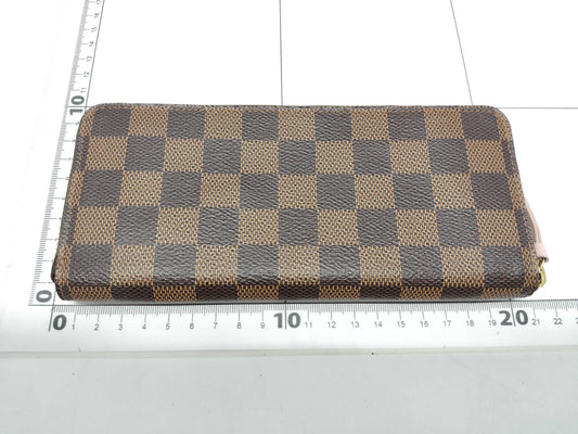 LOUIS VUITTON N41626 Damier Portefeuille Clemence Long Wallet Rose Ballerine Wallet