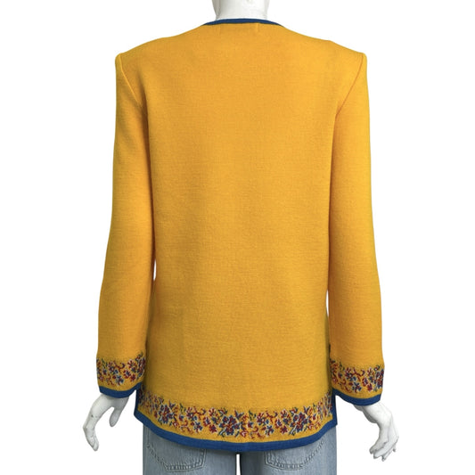 Yves Saint Laurent YVES SAINT LAURENT Sweater Knit Floral Print Top