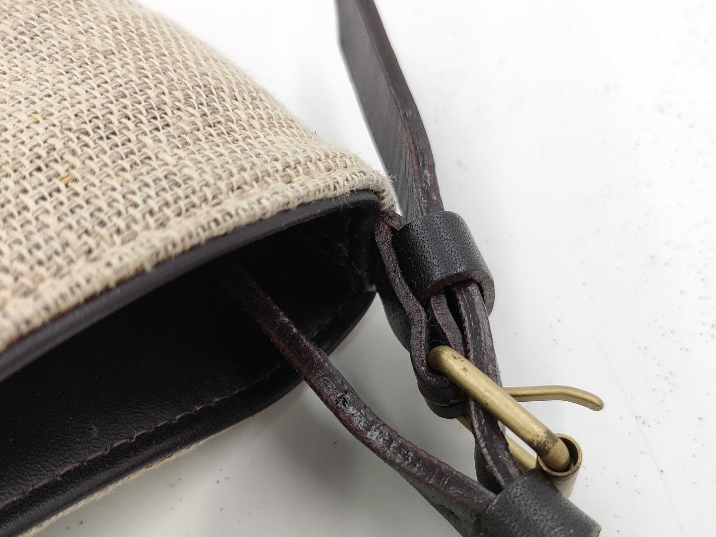 (10460_0223) BALLY Hemp Handbag