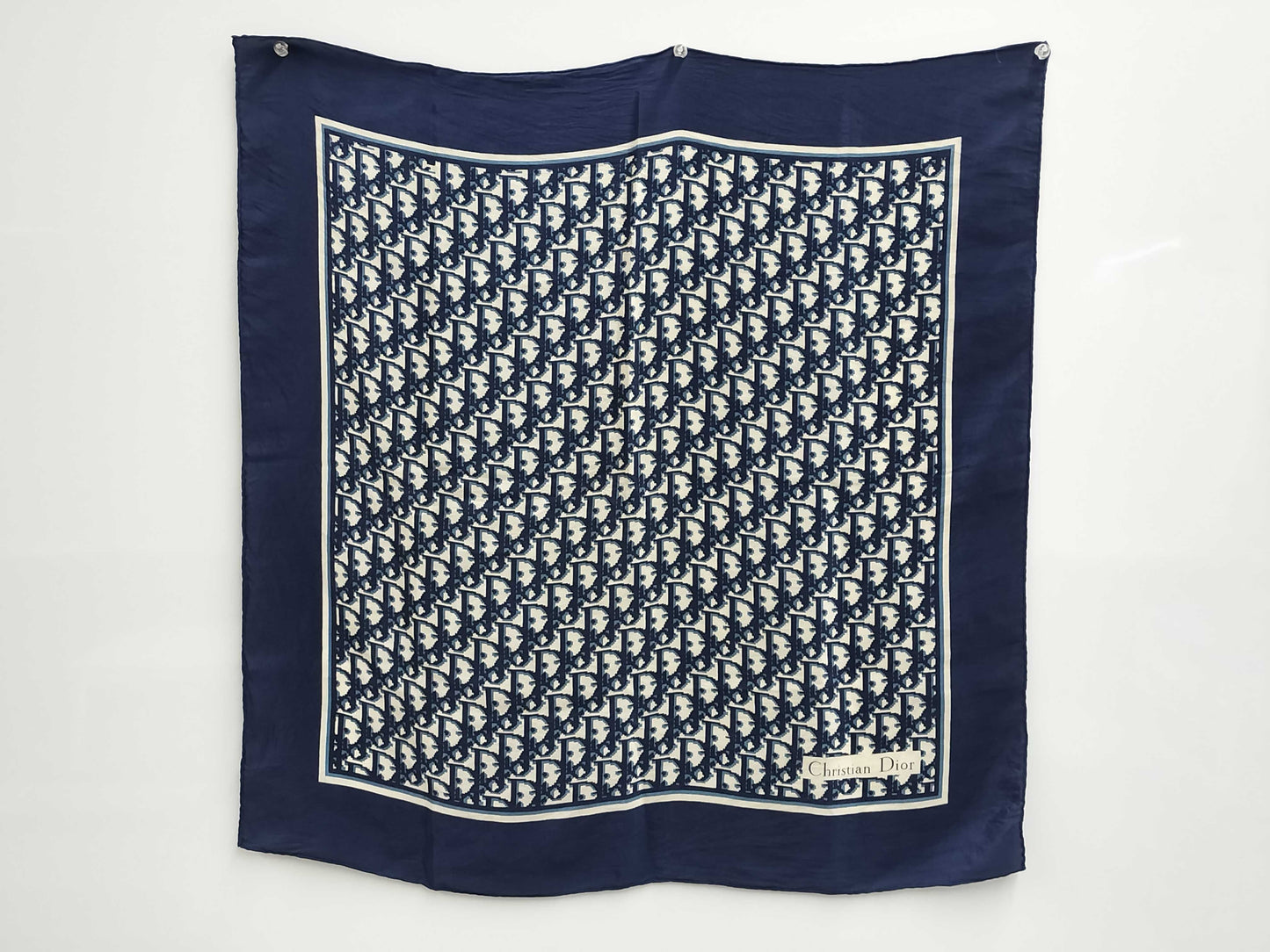 (10462_0345) Dior Christian Dior Dior Trotter Scarf Silk Scarf