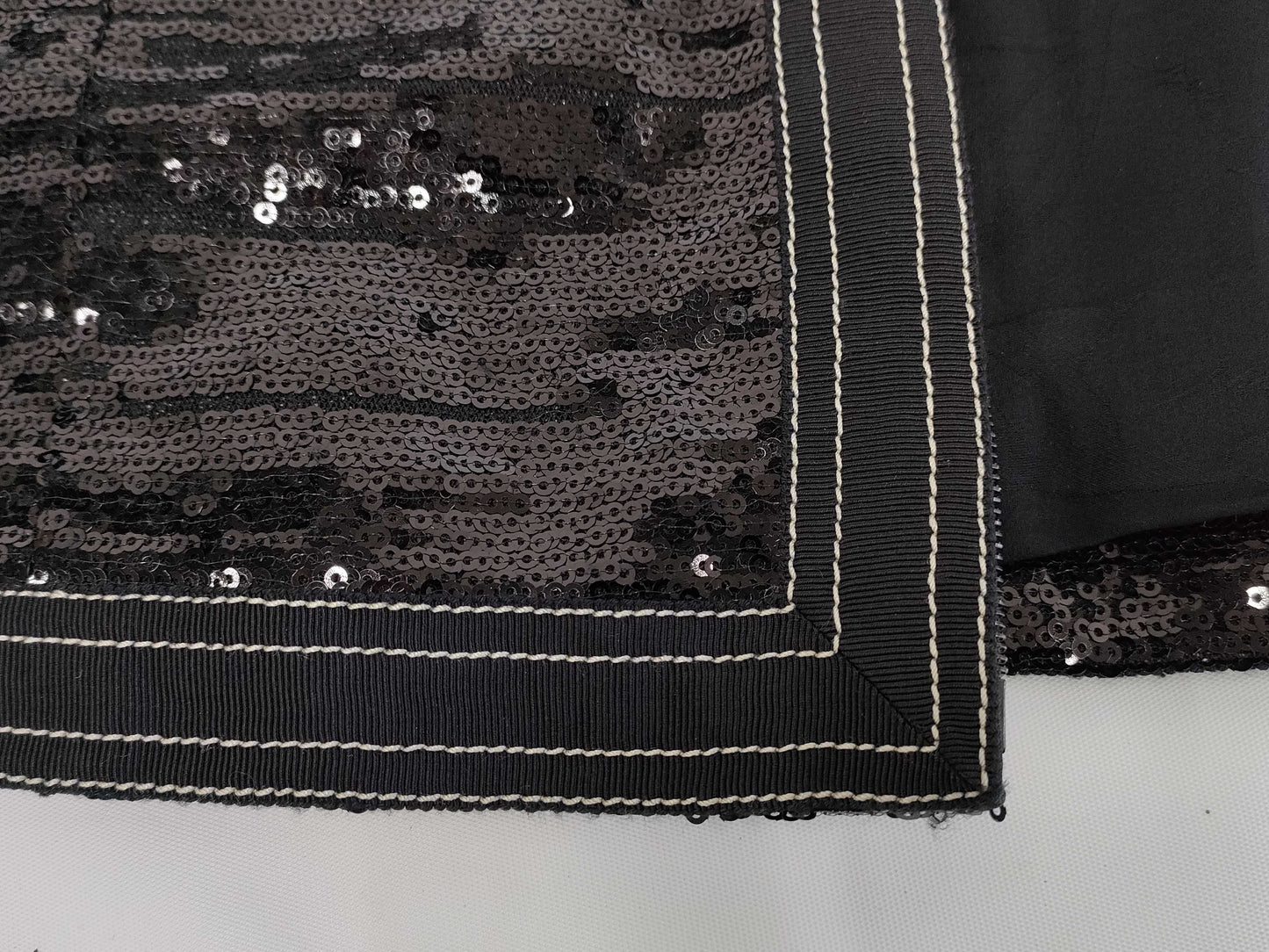 (10462_0120) CHANEL CHANEL Black Sequin Jacket Size 36 Jacket
