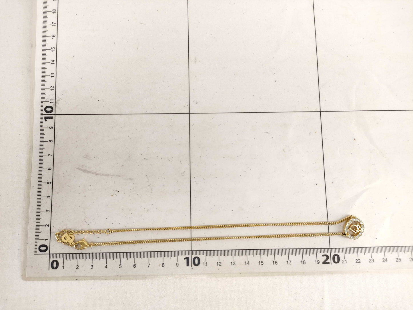 (10461_0355) Dior Dior Necklace Logo Circle Necklace