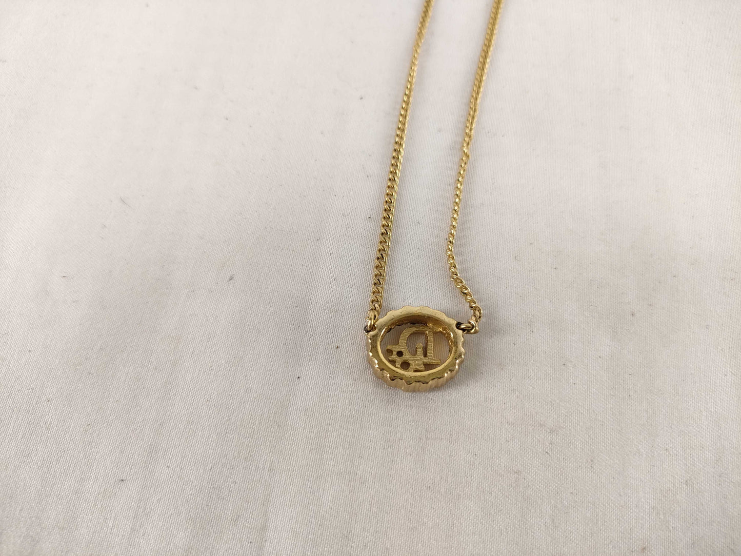 (10461_0355) Dior Dior Necklace Logo Circle Necklace