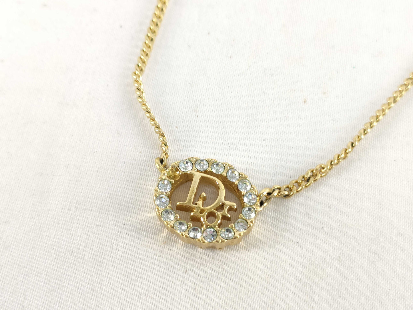 (10461_0355) Dior Dior Necklace Logo Circle Necklace