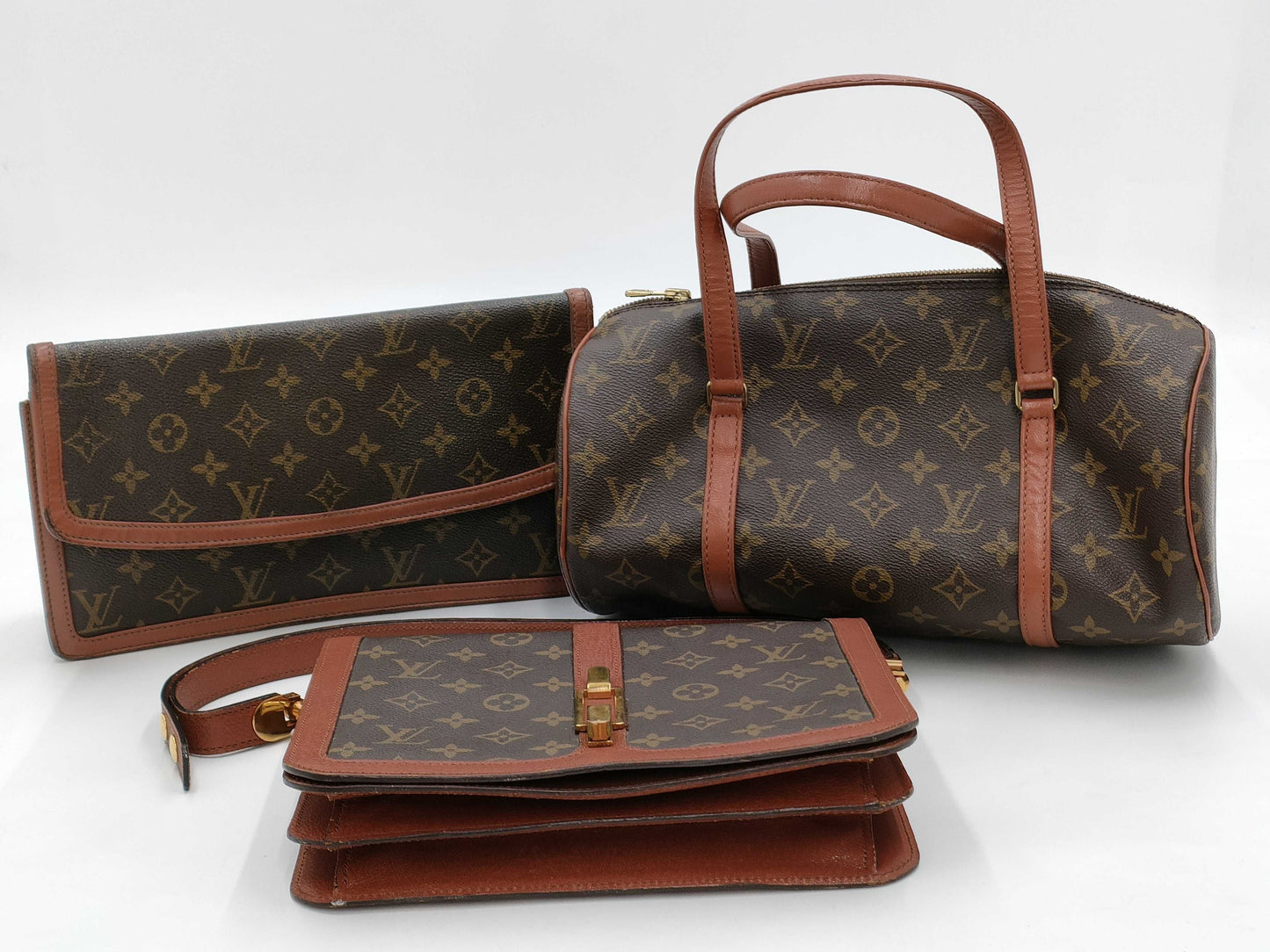 (10463_0007) LOUIS VUITTON LV bag 3 pieces bag