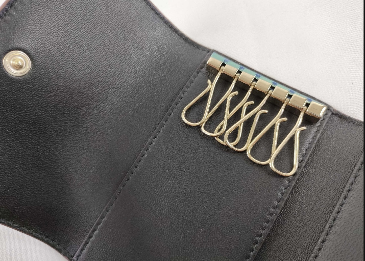 (10461_0056) Cartier Cartier Double C De Cartier 6-Row Key Case Key Case