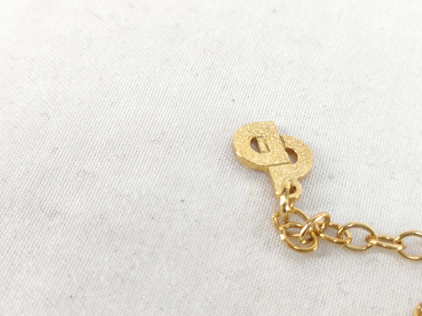 (10461_0354) Dior Dior Necklace Logo Rhinestone Necklace