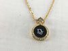 (10461_0354) Dior Dior Necklace Logo Rhinestone Necklace