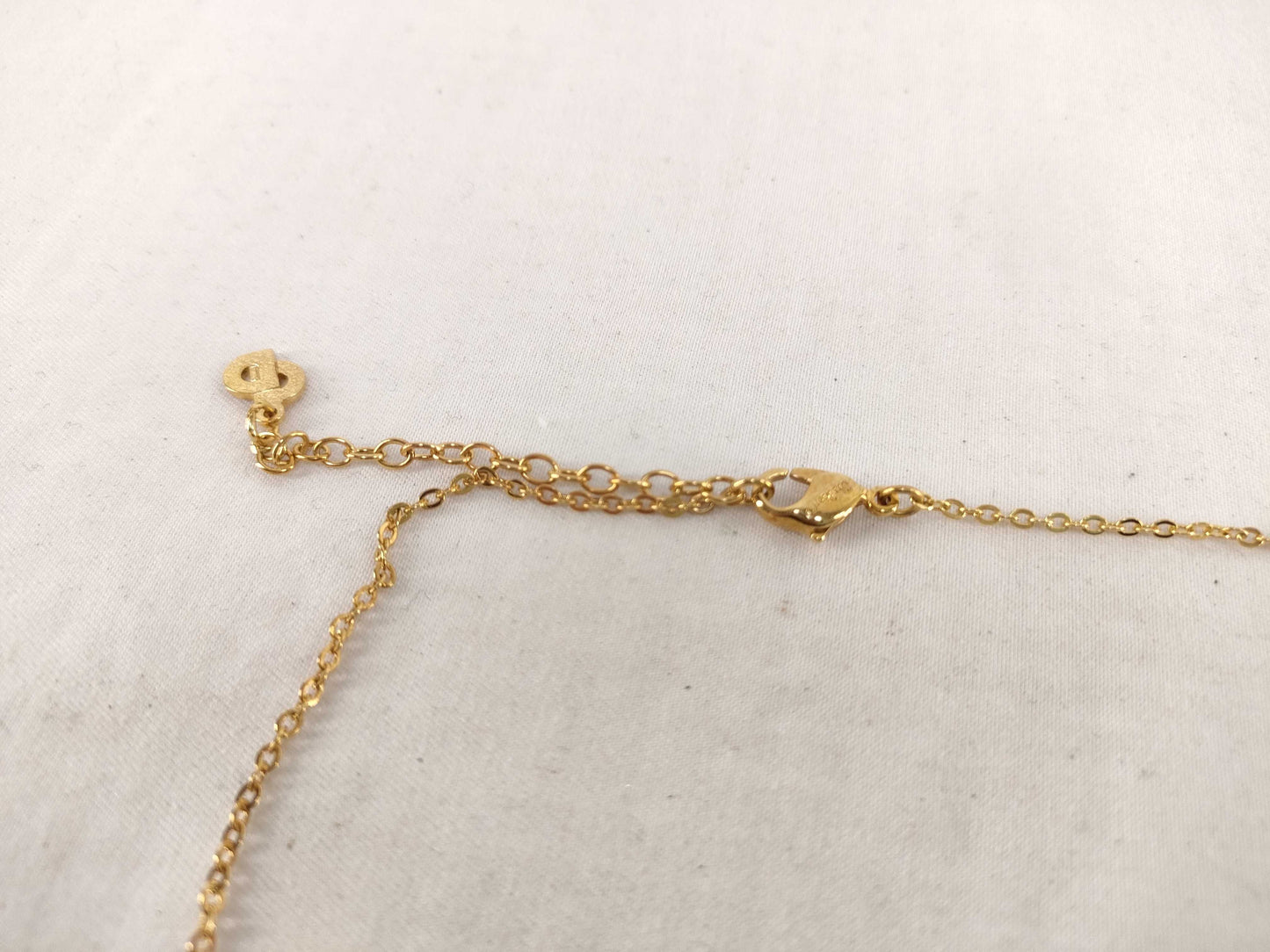 (10461_0354) Dior Dior Necklace Logo Rhinestone Necklace