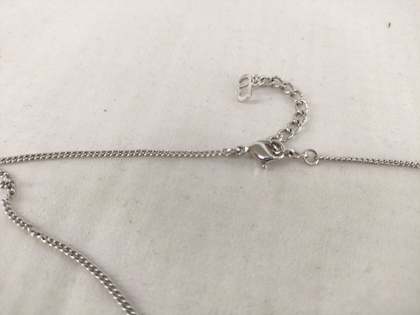 (10461_0358) Dior Dior Necklace Heart CD Logo Necklace