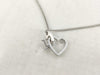 (10461_0358) Dior Dior Necklace Heart CD Logo Necklace