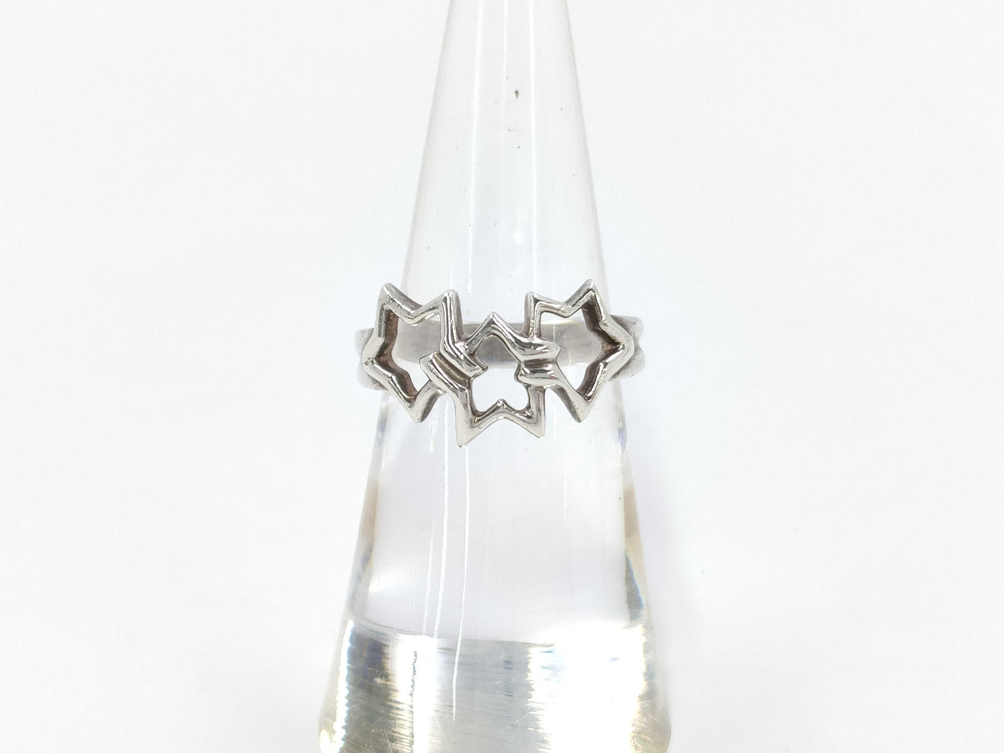 (10461_0220) Tiffany&Co. Tiffany Triple Star Silver 925 Ring