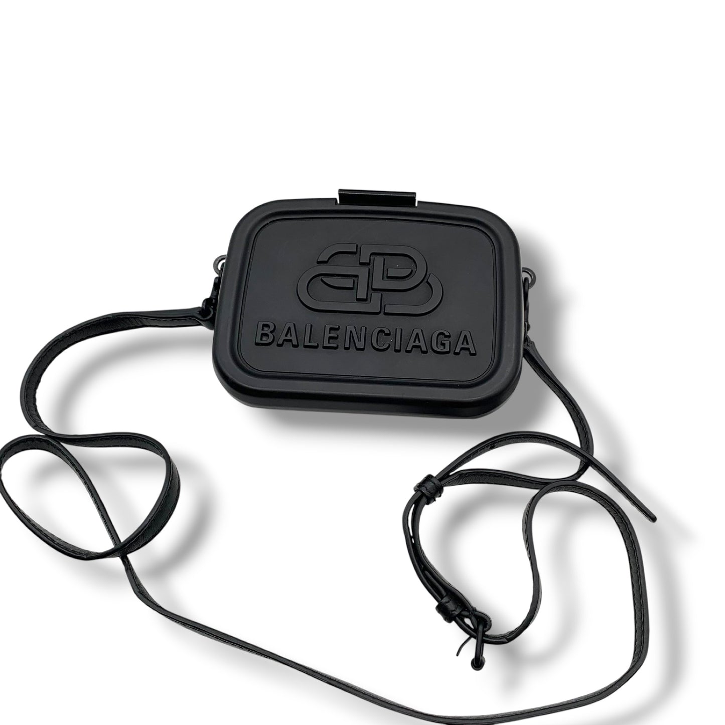 (10460_0218) BALENCIAGA BALENCIAGA Black Lunch Box Mini Shoulder Bag Shoulder Bag