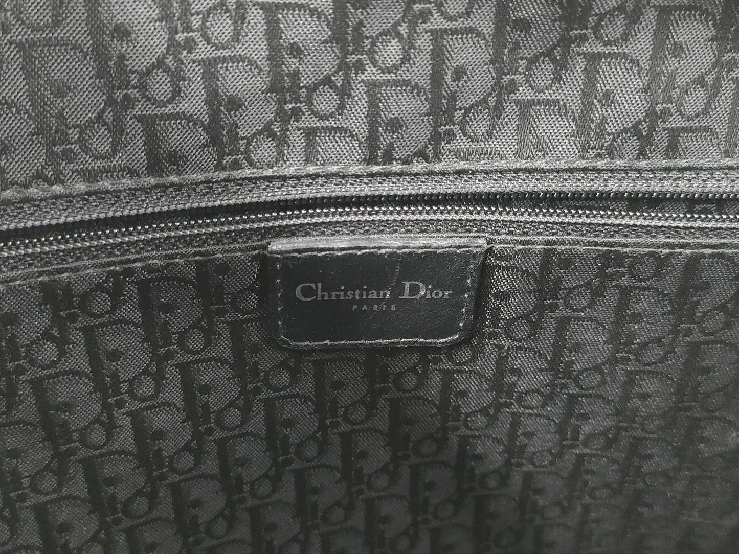 (10460_0341) Dior Christian Dior Boston Bag Galliano Hardcore Black Shoulder Bag
