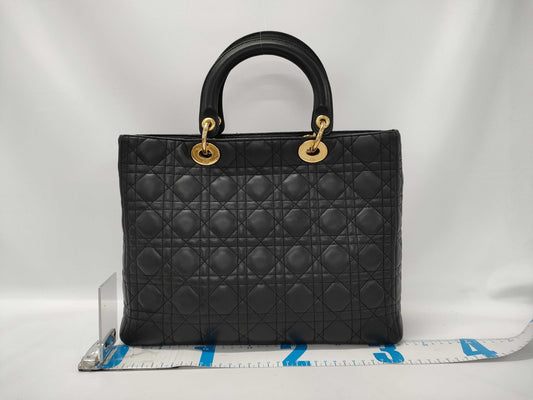 Dior Cannage Leather Black Bag
