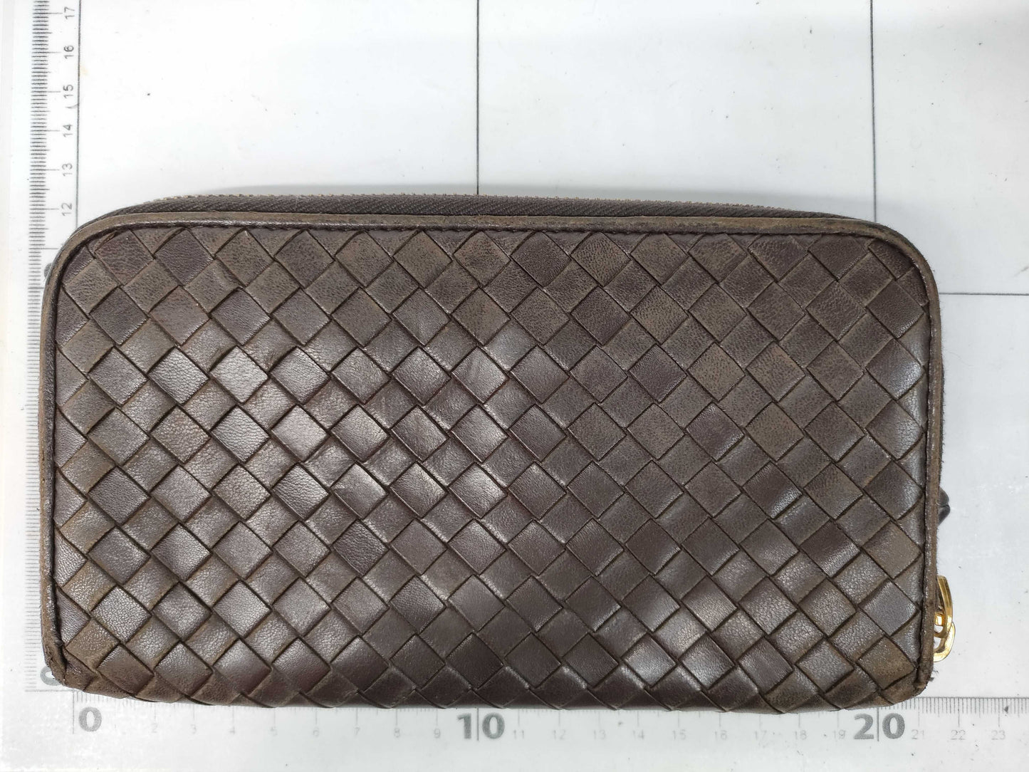 (10461_0275) BOTTEGA VENETA Intrecciato BOTTEGA VENETA Intrecciato Bottega Veneta Round Long Wallet Leather Zipper Blonde Wallet Wallet