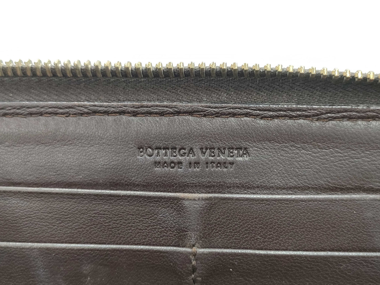 (10461_0275) BOTTEGA VENETA Intrecciato BOTTEGA VENETA Intrecciato Bottega Veneta Round Long Wallet Leather Zipper Blonde Wallet Wallet