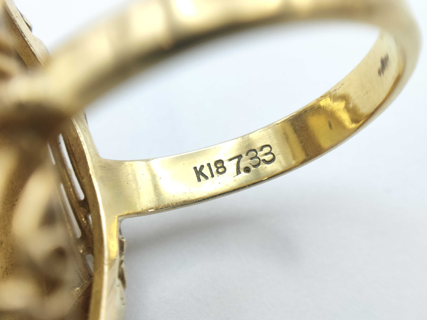 OP 7.33ct D 0.15ct K18/PT900 14.5g Ring