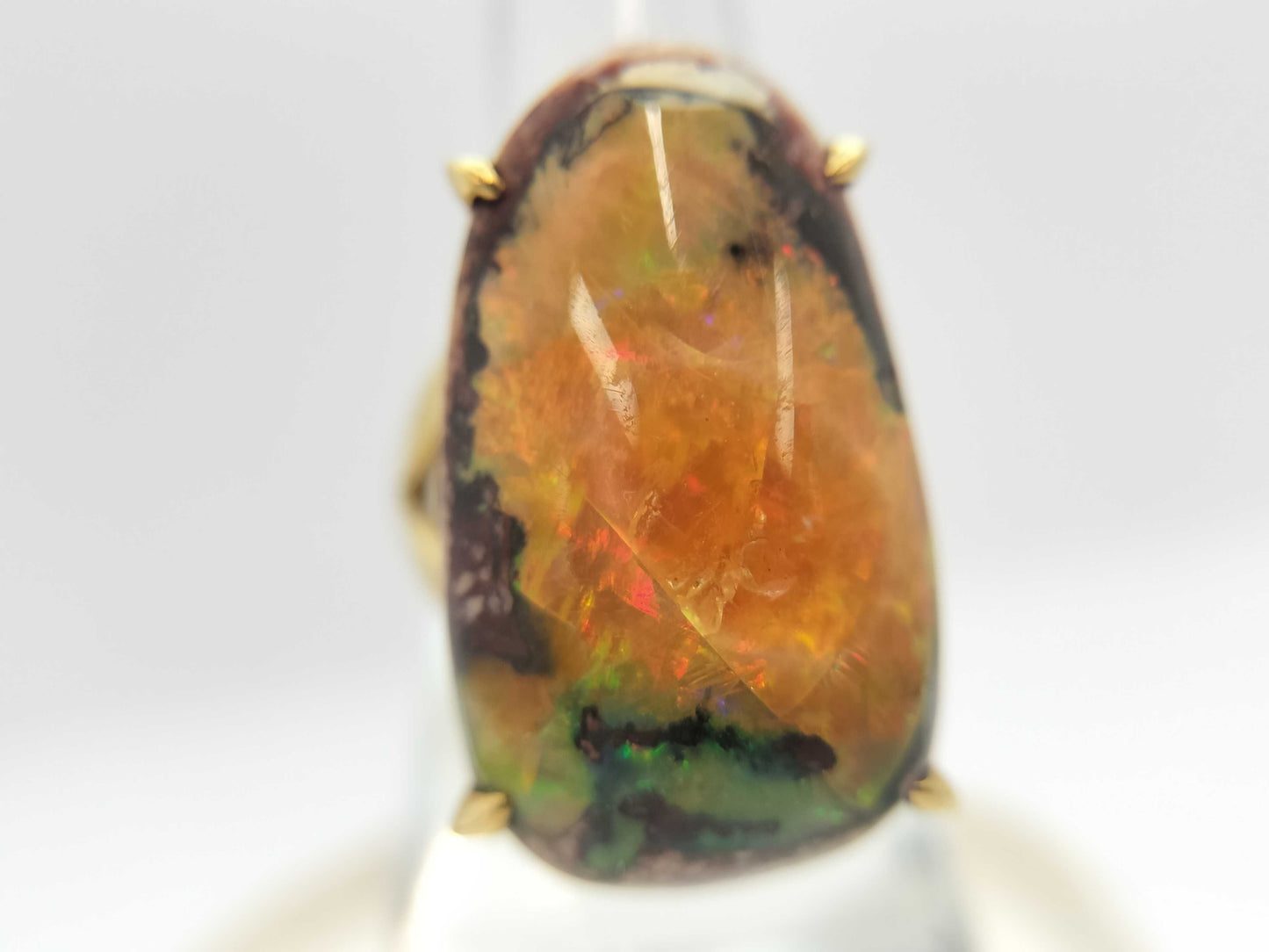 Colored Stone K18 10.6g Ring