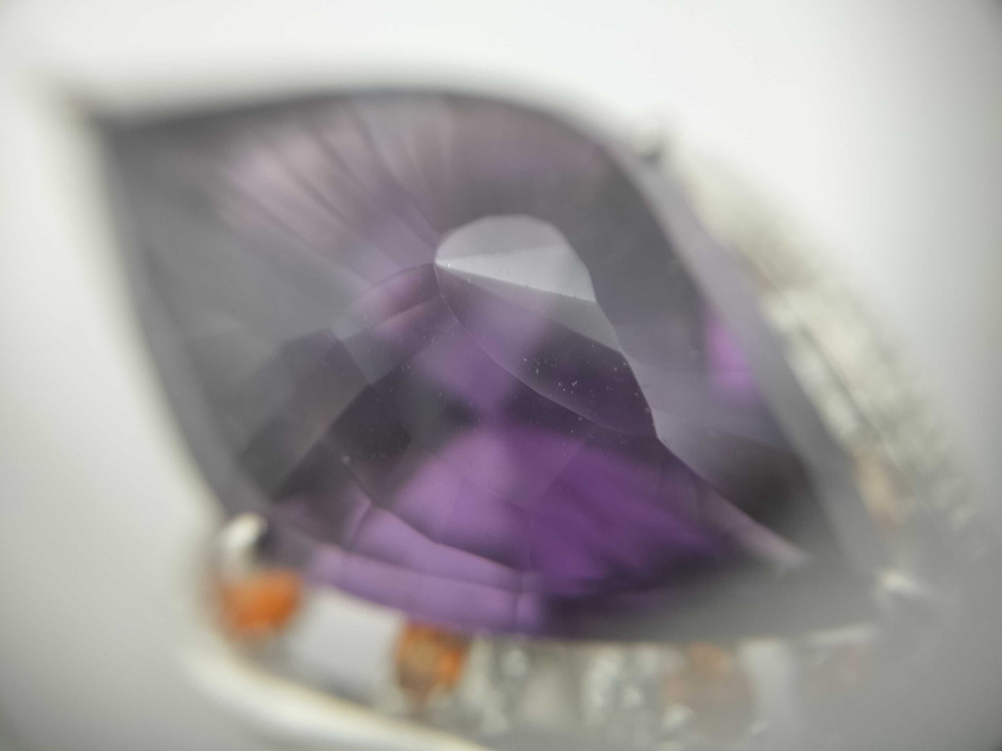 AM31.14ct, Colored Stone 0.75ct, D0.37ct, K18WG 23.4g Pendant Top