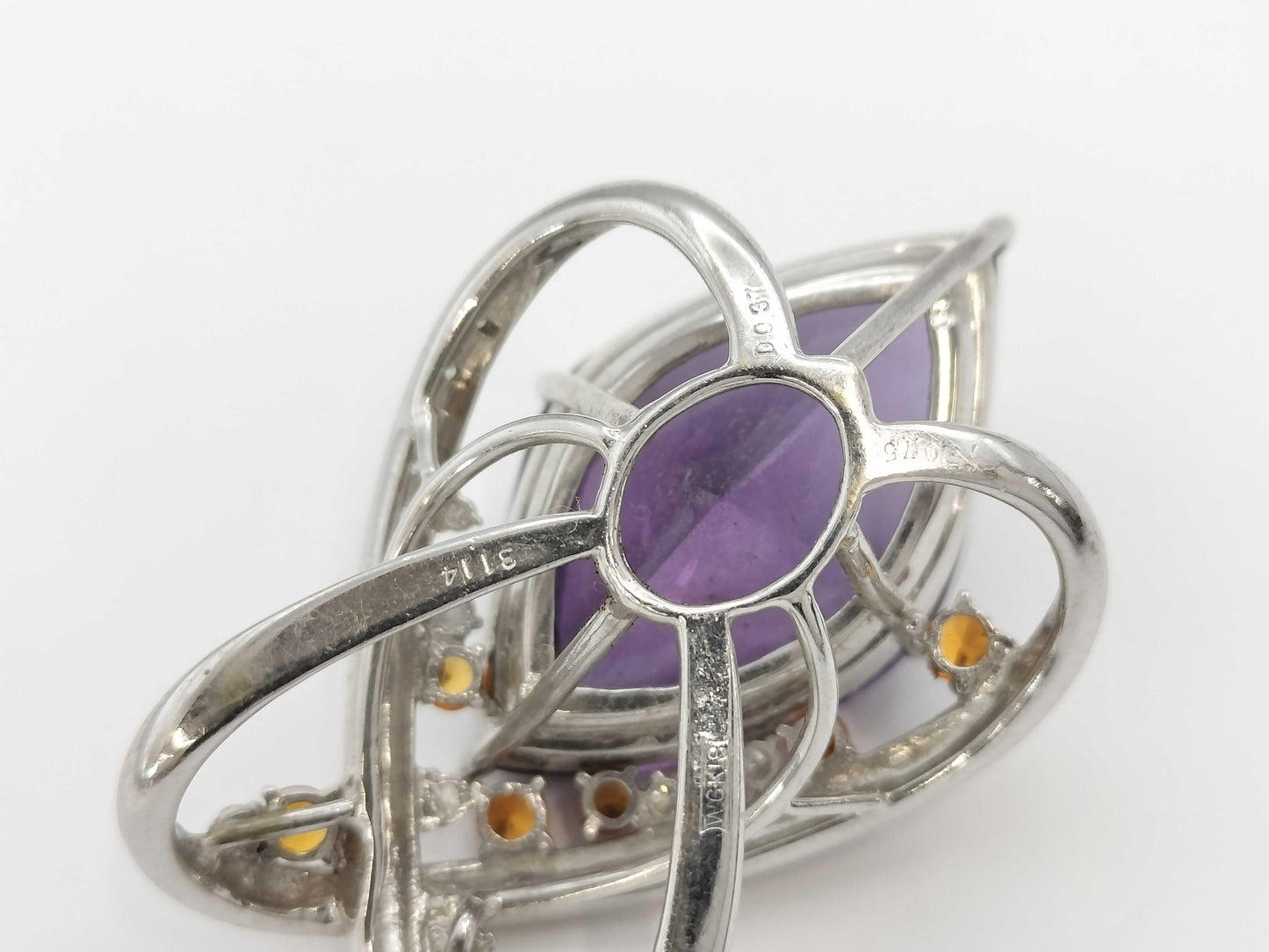 AM31.14ct, Colored Stone 0.75ct, D0.37ct, K18WG 23.4g Pendant Top