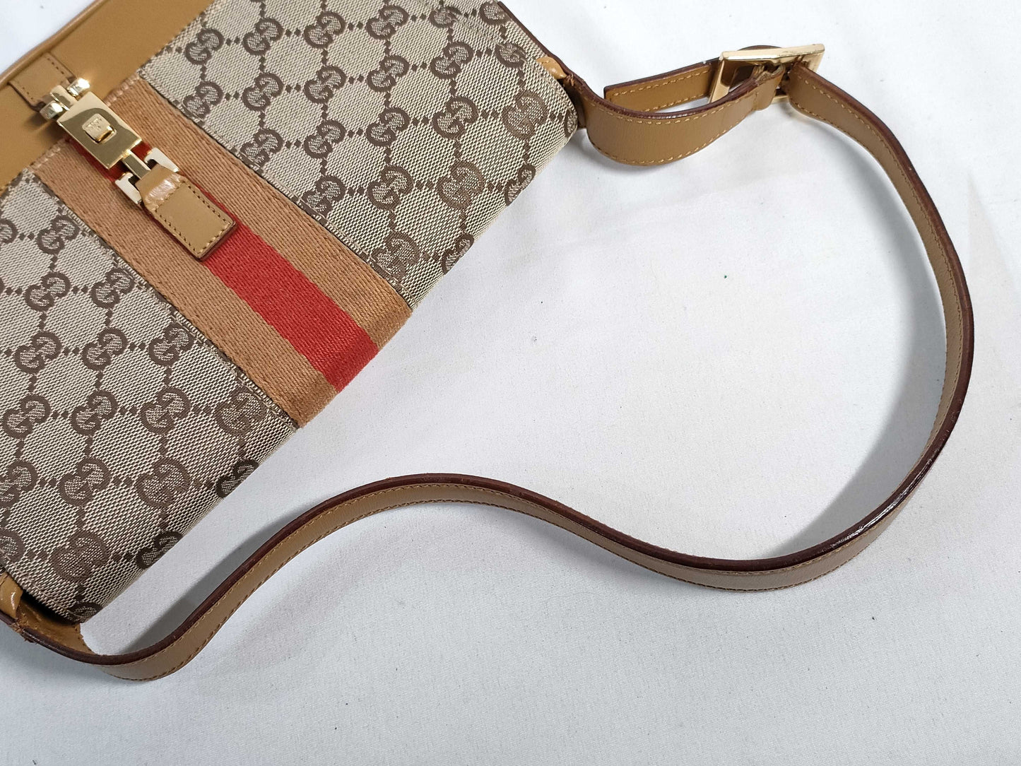 GUCCI Jackie One-Shoulder Shima Shoulder Bag