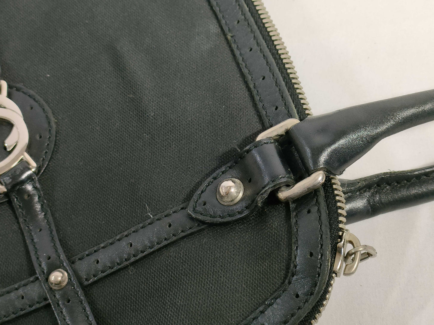GUCCI GUCCI Gucci Tote Bag Handbag Interlocking Black Tote Bag