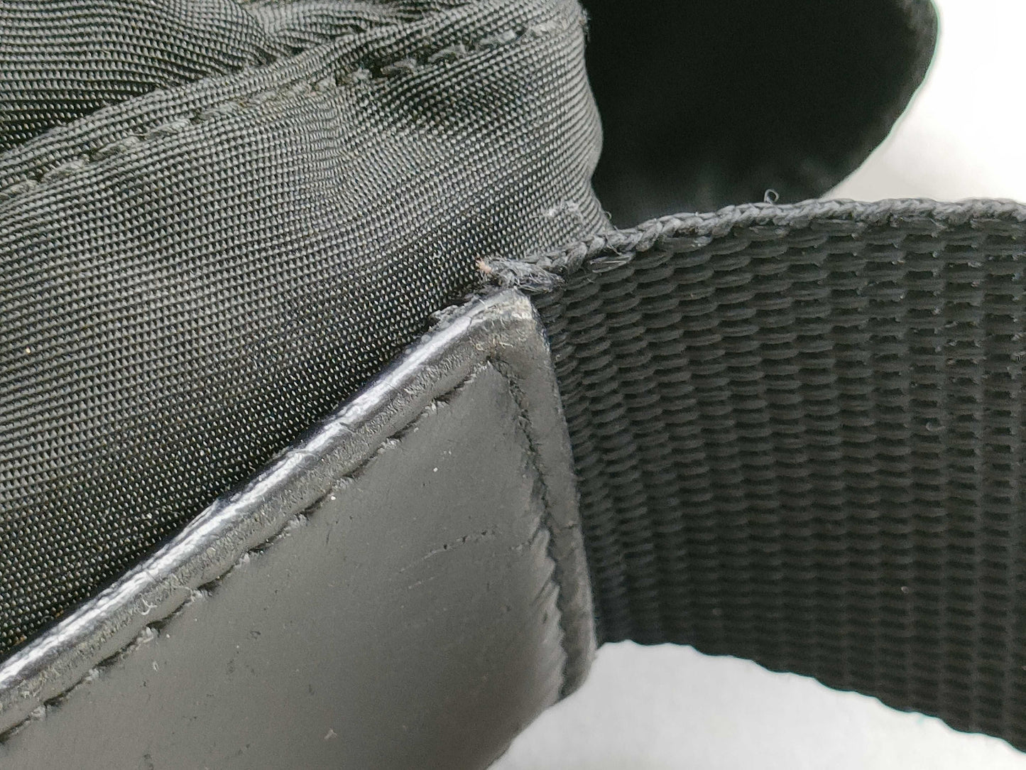 PRADA Nylon Messenger Bag, Black Nylon Shoulder Bag